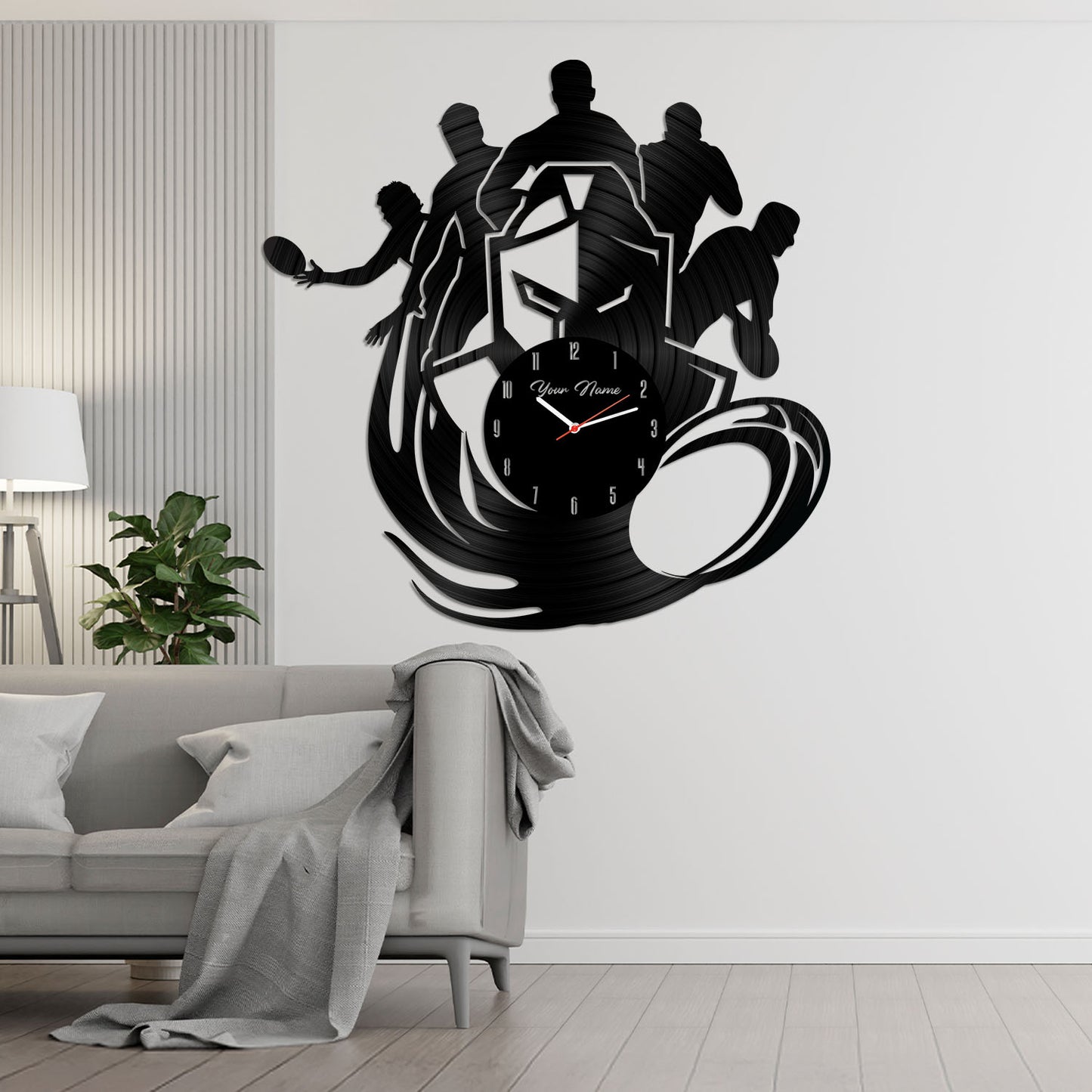 GLD Personalized Custom Vinyl Clock With Led For Home