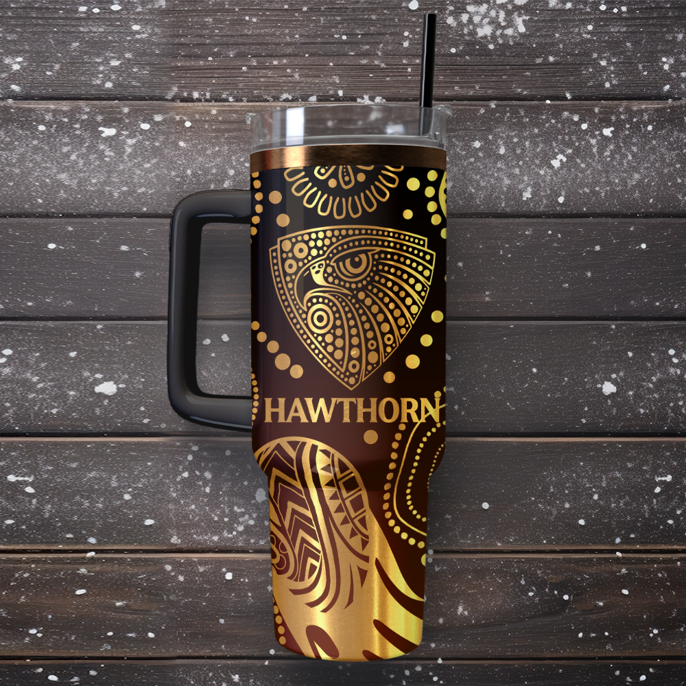 HAW Personalized Custom 40oz 30oz Stainless Steel Tumbler With Handle