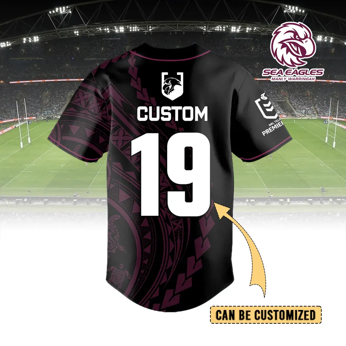 MAN Personalized Custom Baseball Jersey 9