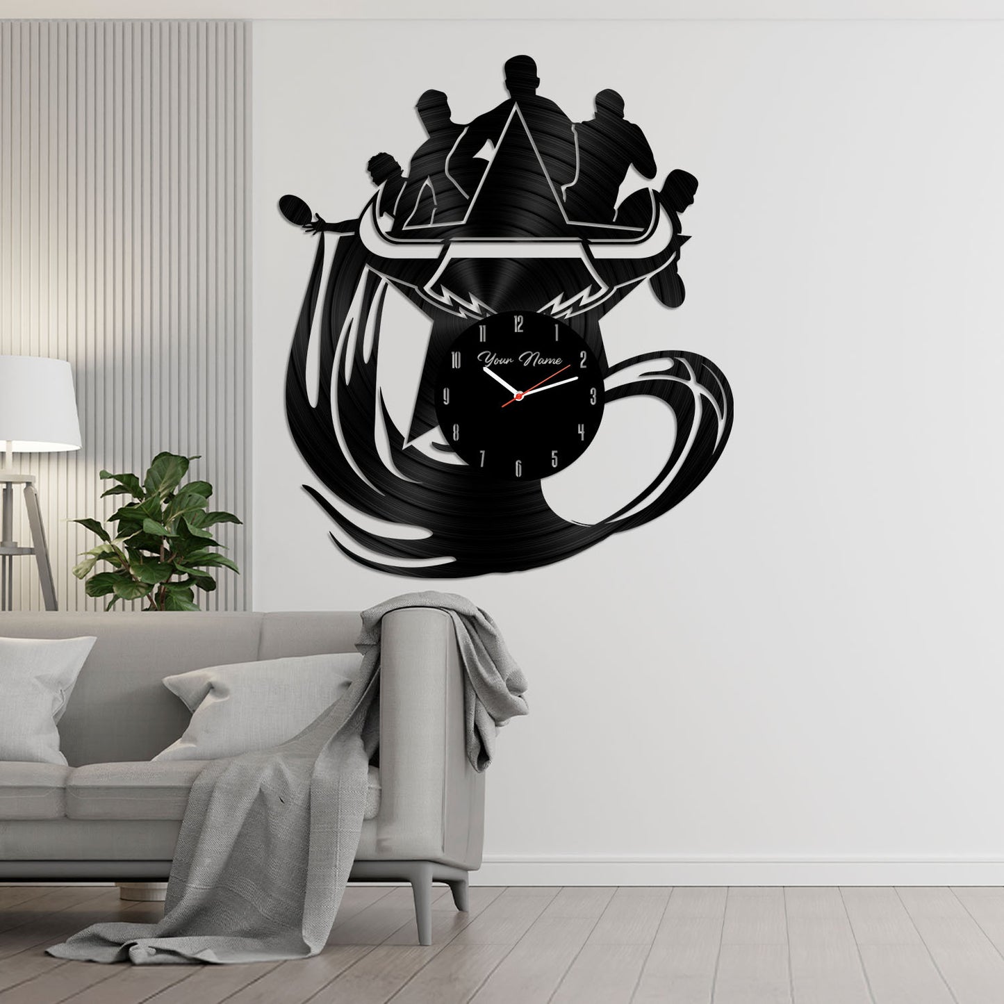 NQL Personalized Custom Vinyl Clock With Led For Home