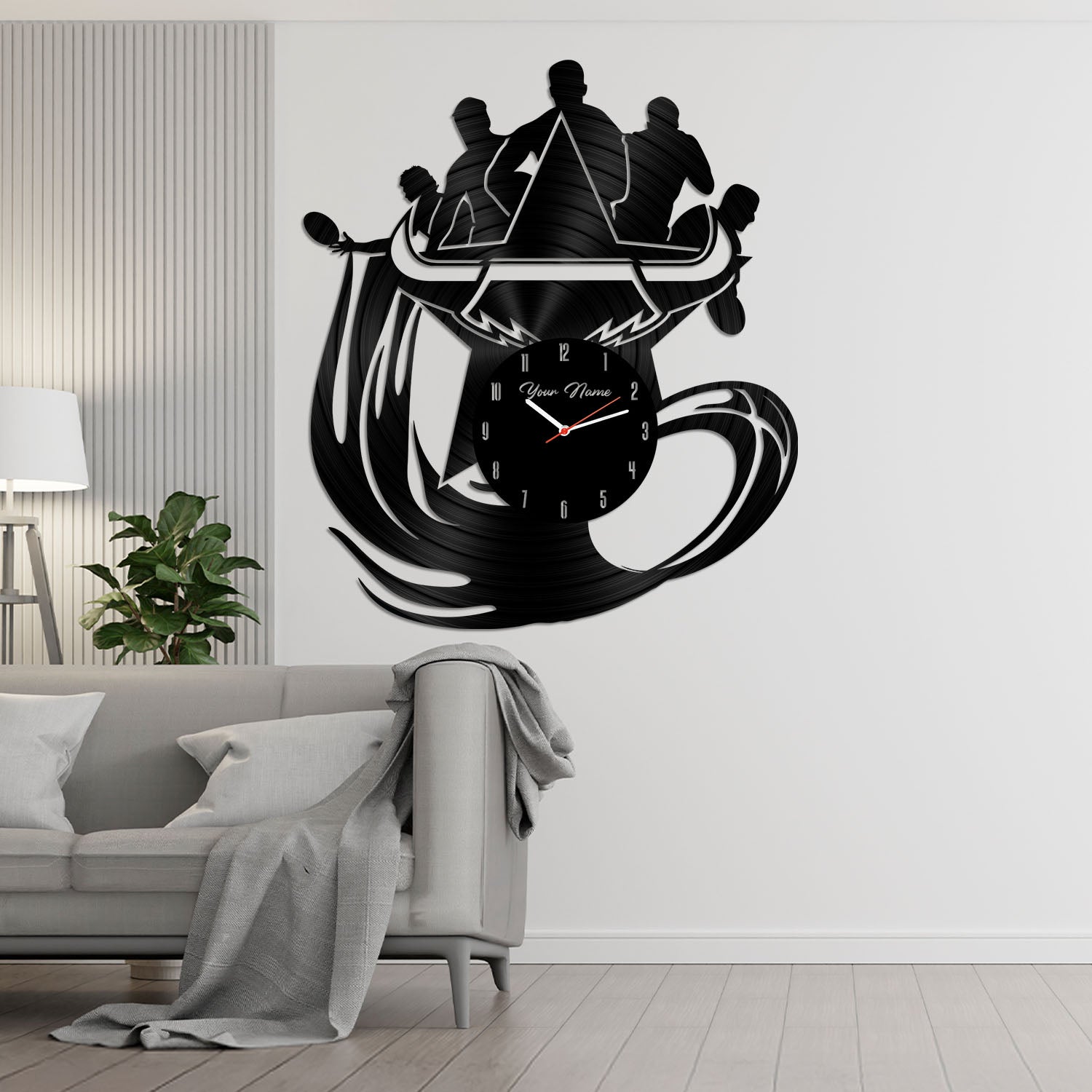 NQL Personalized Custom Vinyl Clock With Led For Home