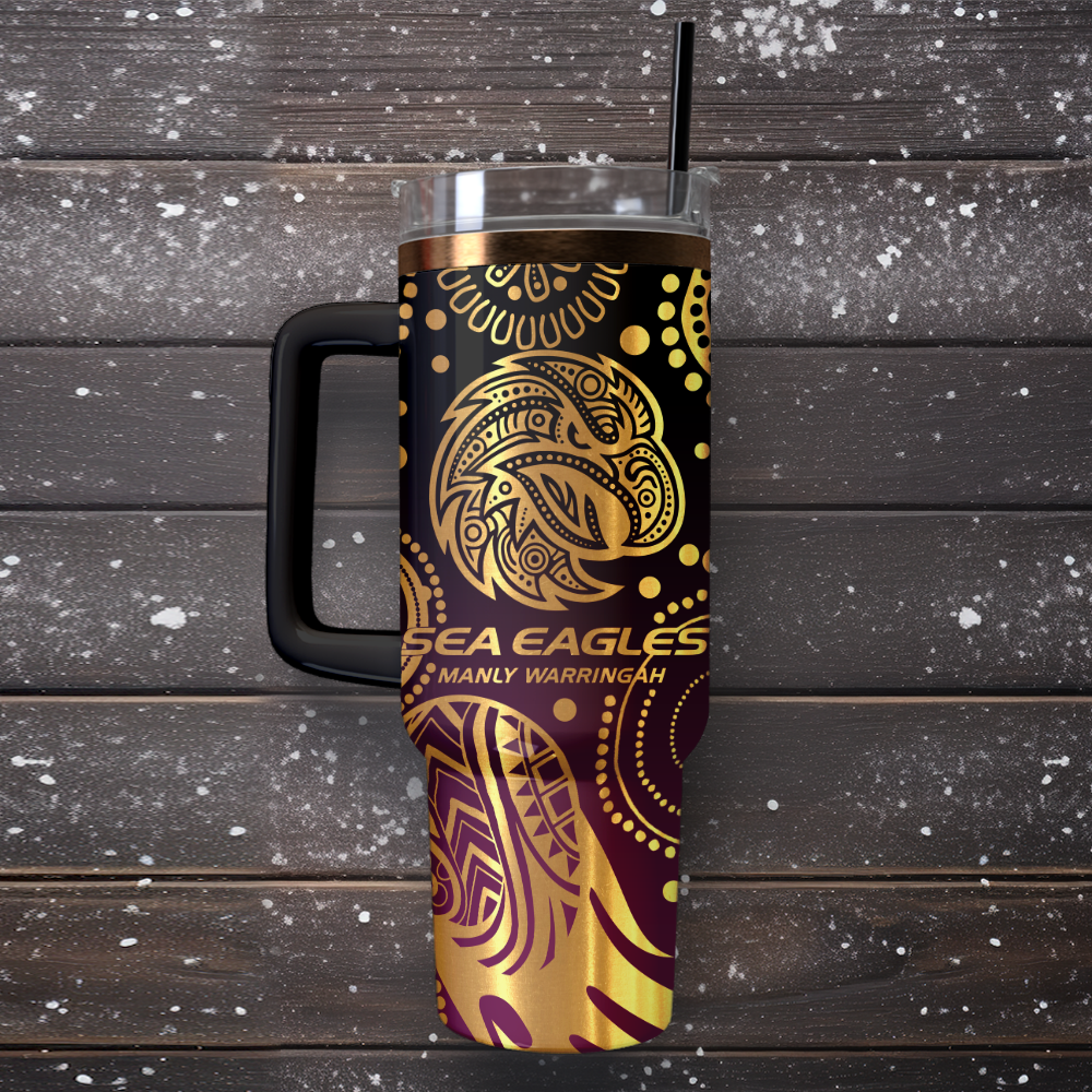 MAN Personalized Custom 40oz 30oz Stainless Steel Tumbler With Handle 3