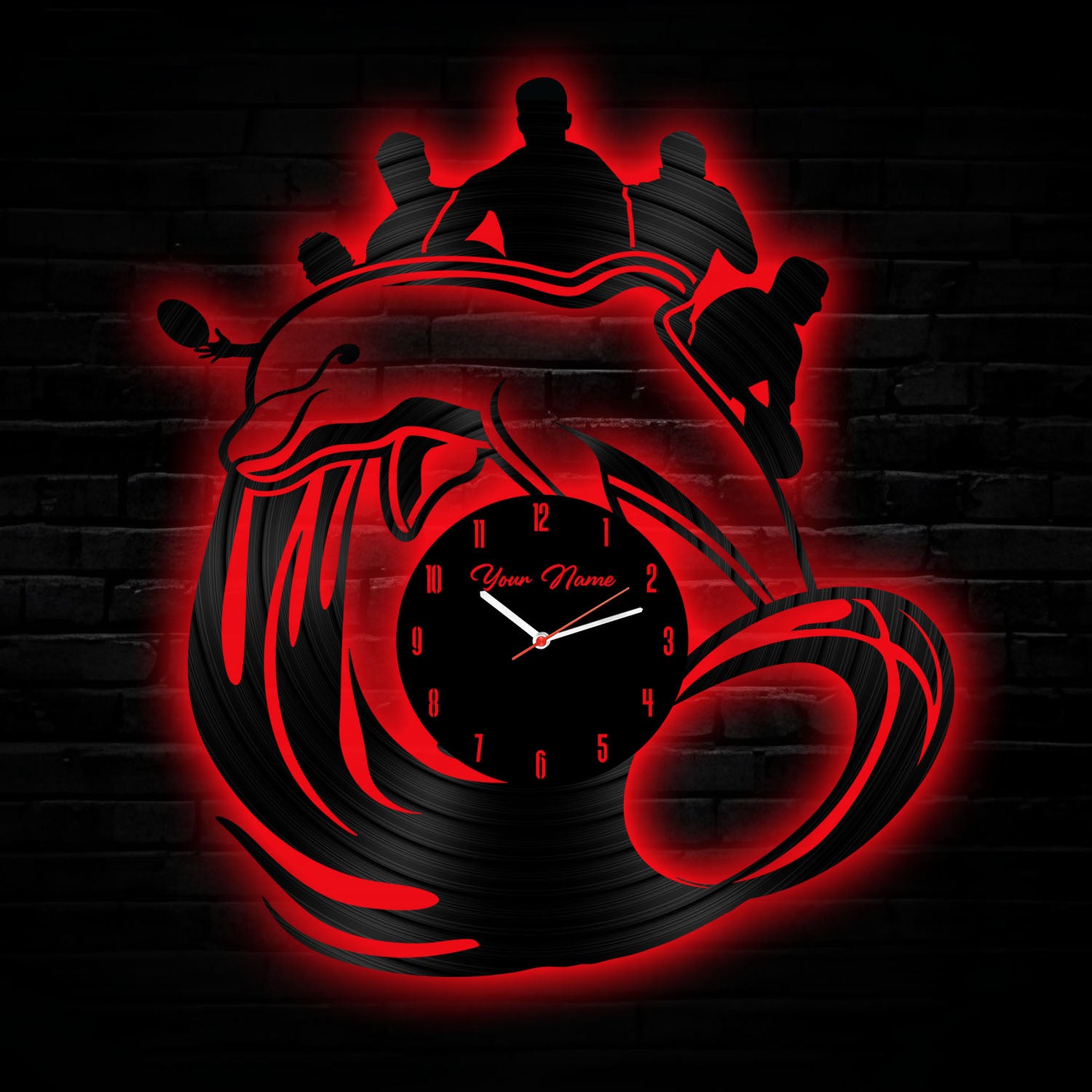 DOL Personalized Custom Vinyl Clock With Led For Home