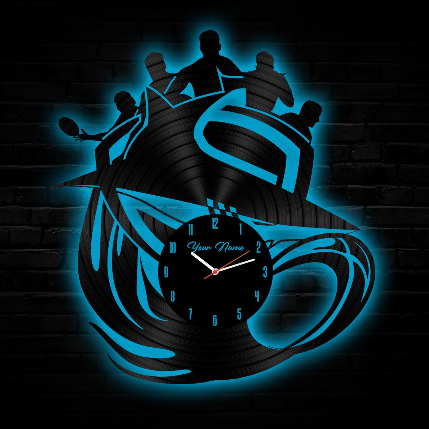 CRO Personalized Custom Vinyl Clock With Led For Home