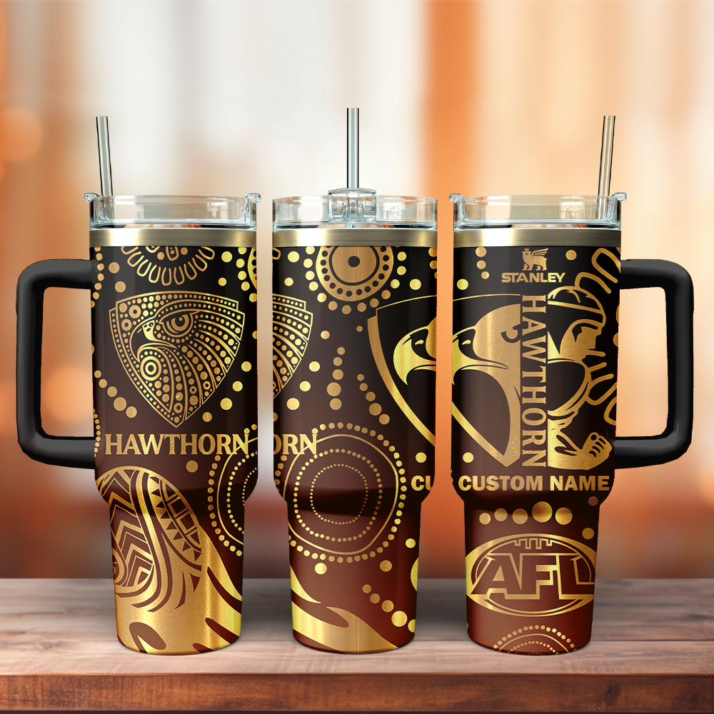 HAW Personalized Custom 40oz 30oz Stainless Steel Tumbler With Handle