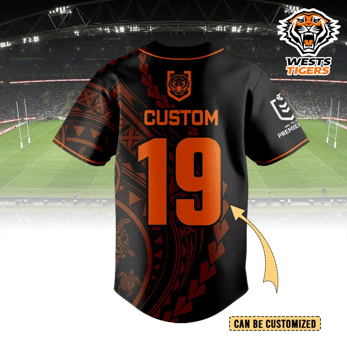 WST Personalized Custom Baseball Jersey 9