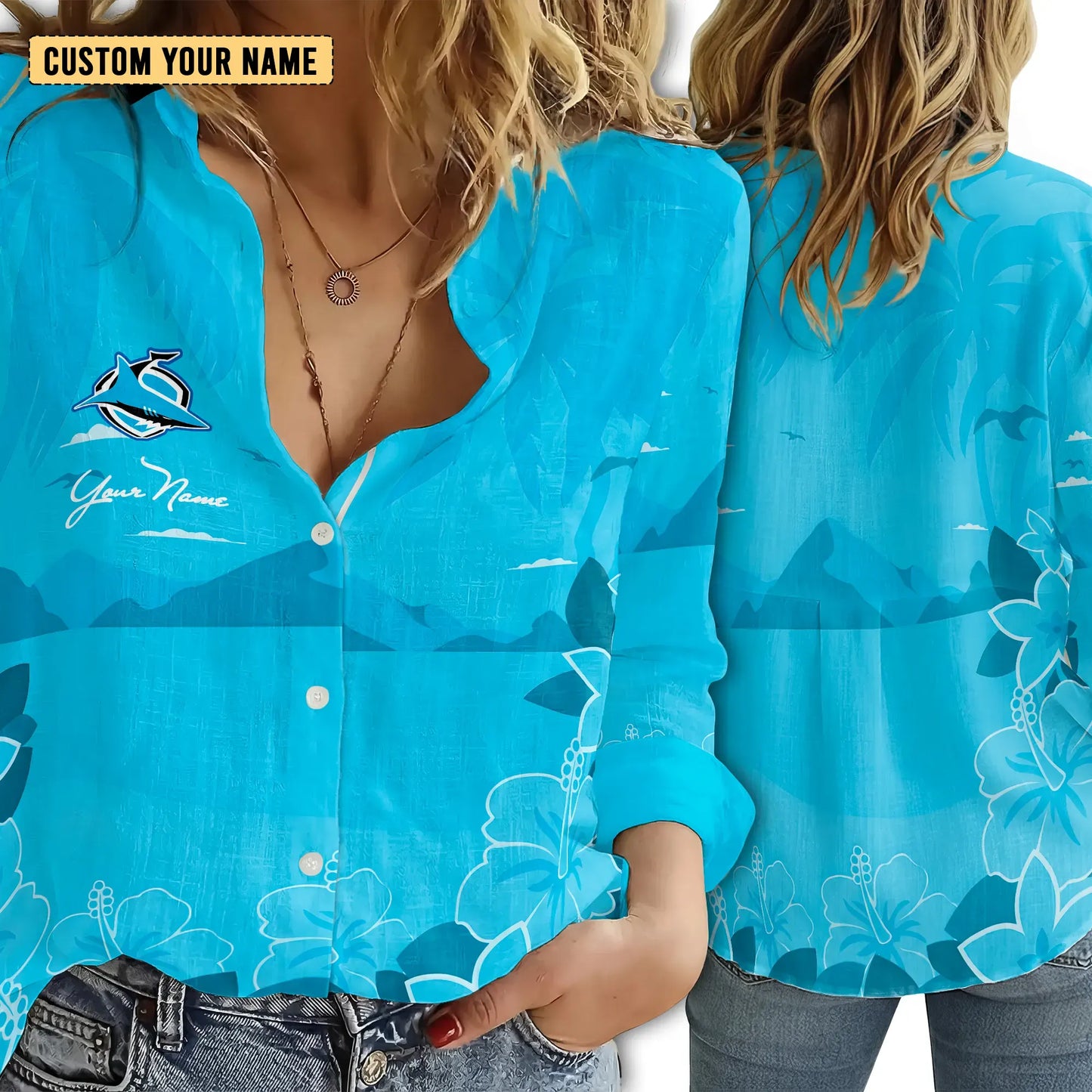 CRO Personalized Custom Women's Casual Shirt 3