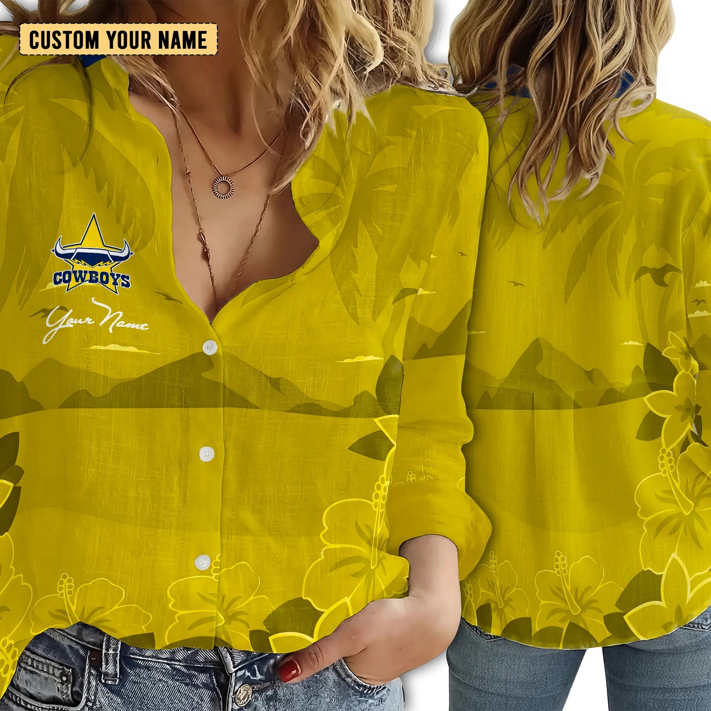 NQL Personalized Custom Women's Casual Shirt 3