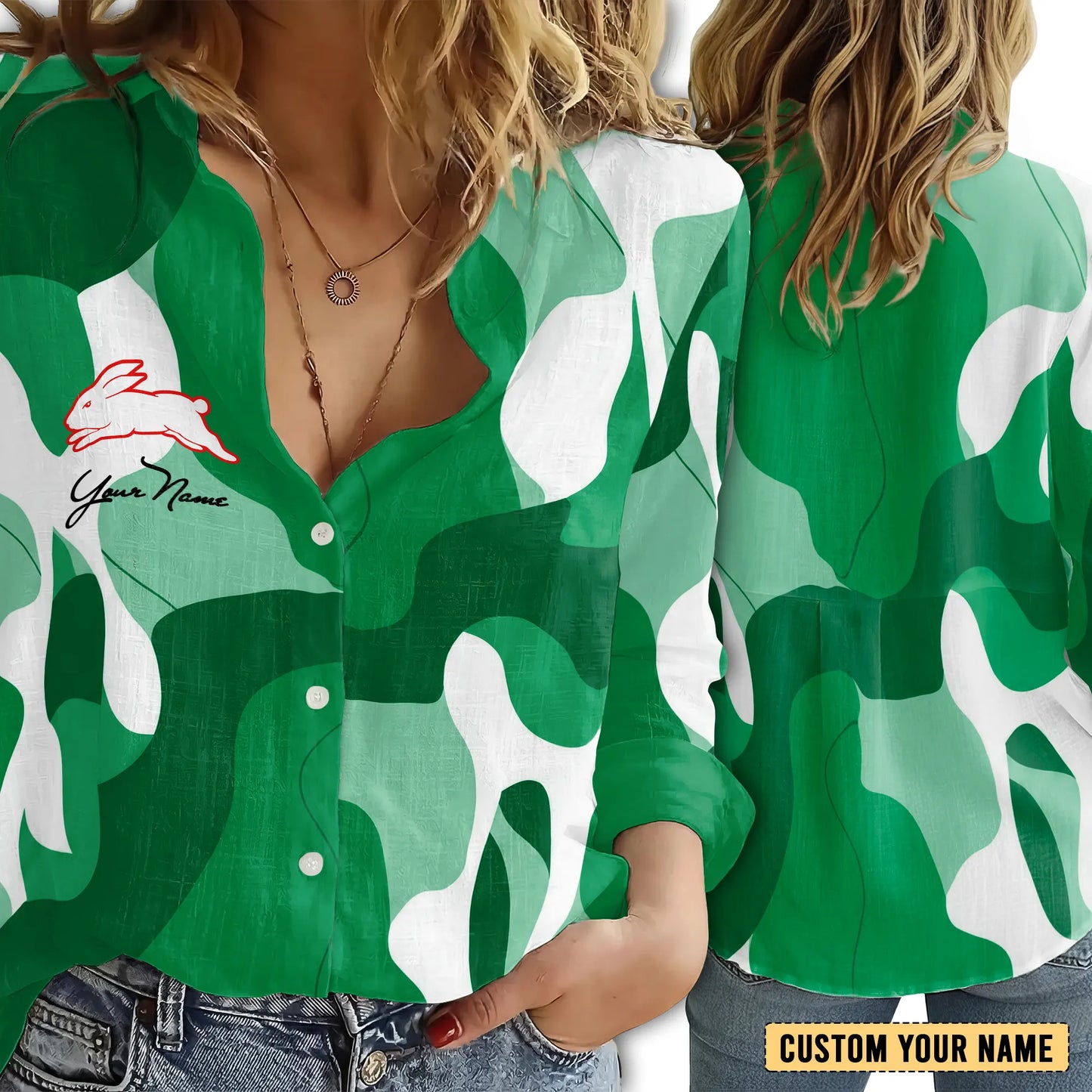 SOU Personalized Custom Women's Casual Shirt 4