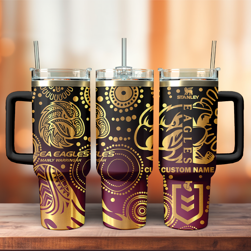 MAN Personalized Custom 40oz 30oz Stainless Steel Tumbler With Handle 3