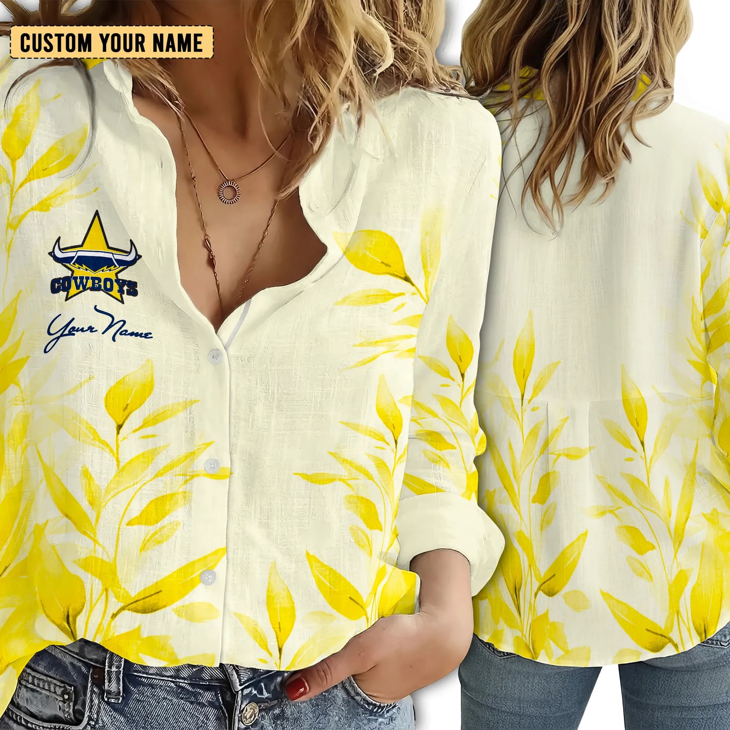 NQL Personalized Custom Women's Casual Shirt 5