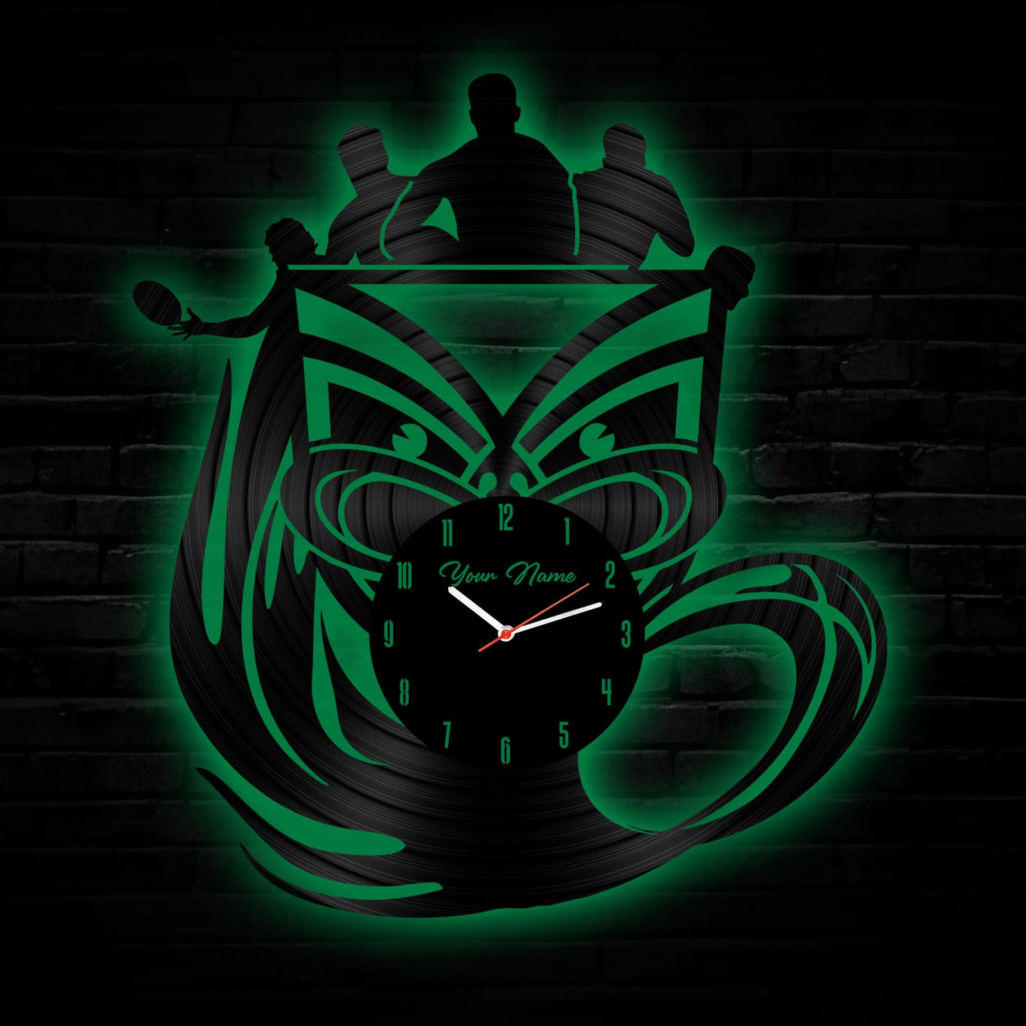 NZL Personalized Custom Vinyl Clock With Led For Home