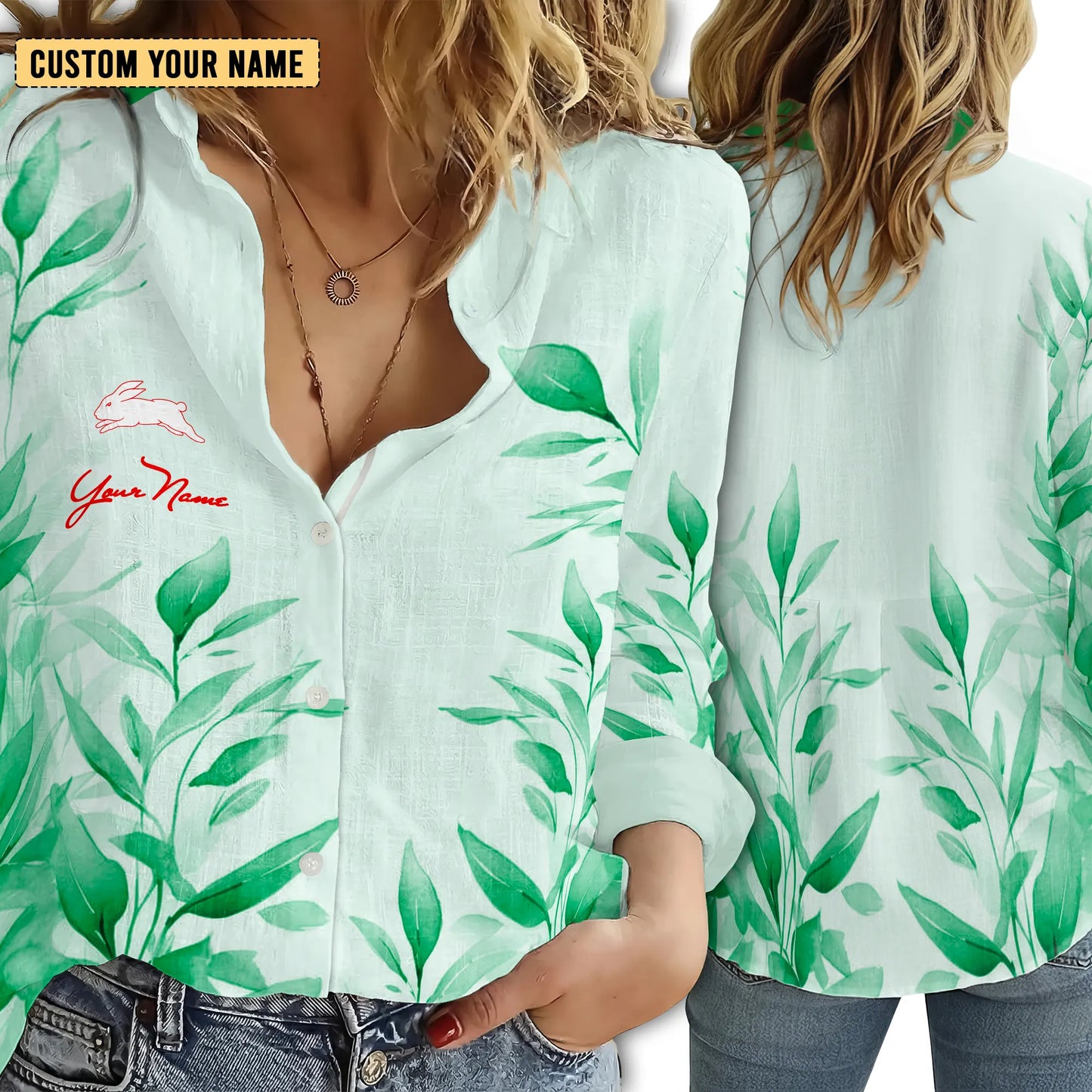 SOU Personalized Custom Women's Casual Shirt 5