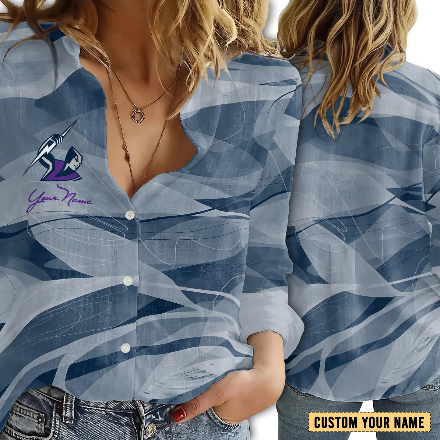 MEL Personalized Custom Women's Casual Shirt 6