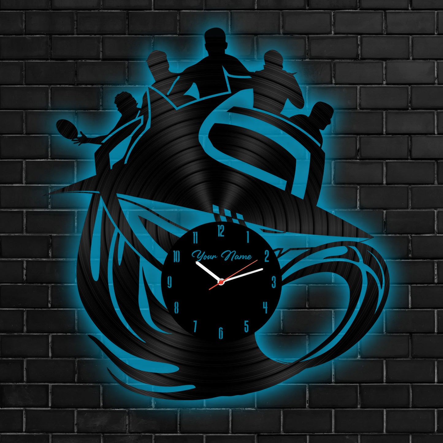 CRO Personalized Custom Vinyl Clock With Led For Home