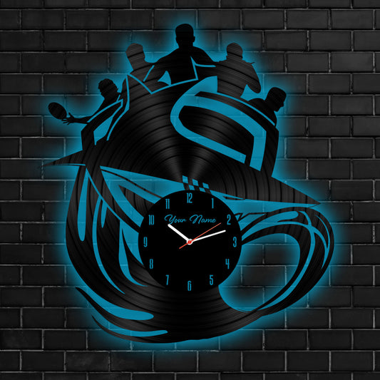 CRO Personalized Custom Vinyl Clock With Led For Home