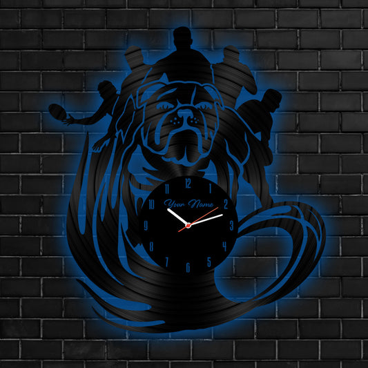 CBY Personalized Custom Vinyl Clock With Led For Home