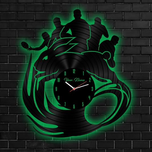 SOU Personalized Custom Vinyl Clock With Led For Home