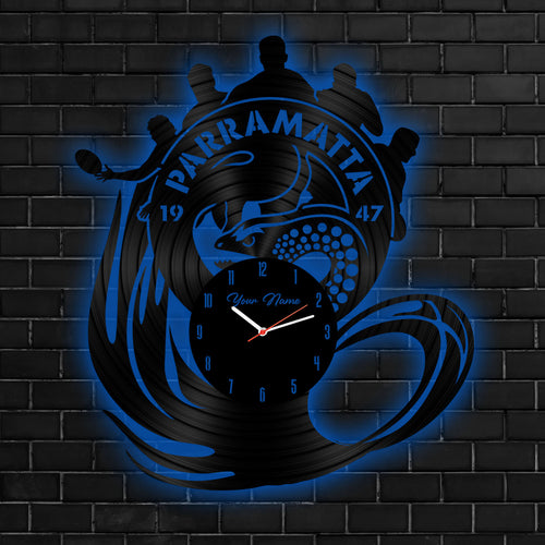 PAR Personalized Custom Vinyl Clock With Led For Home