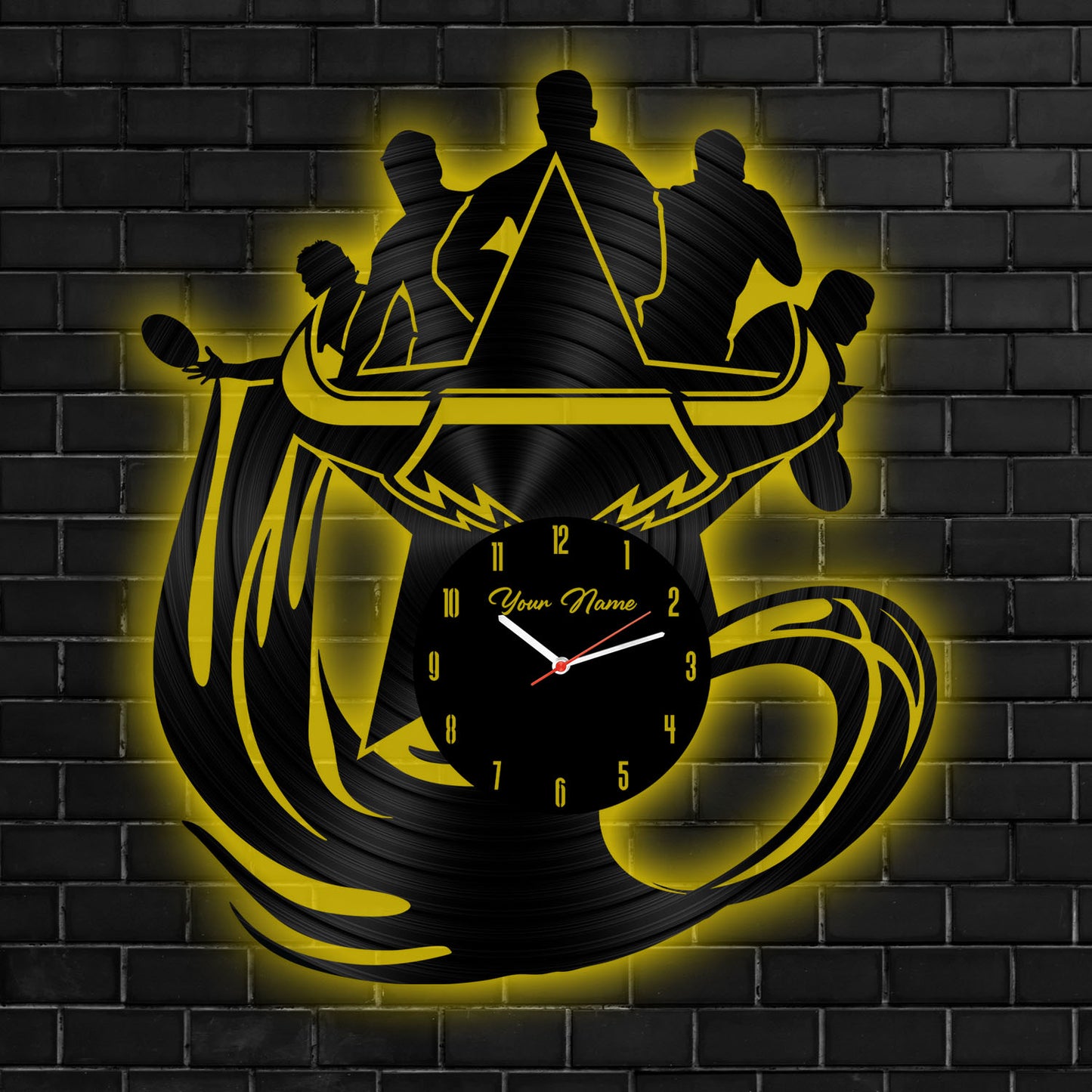 NQL Personalized Custom Vinyl Clock With Led For Home