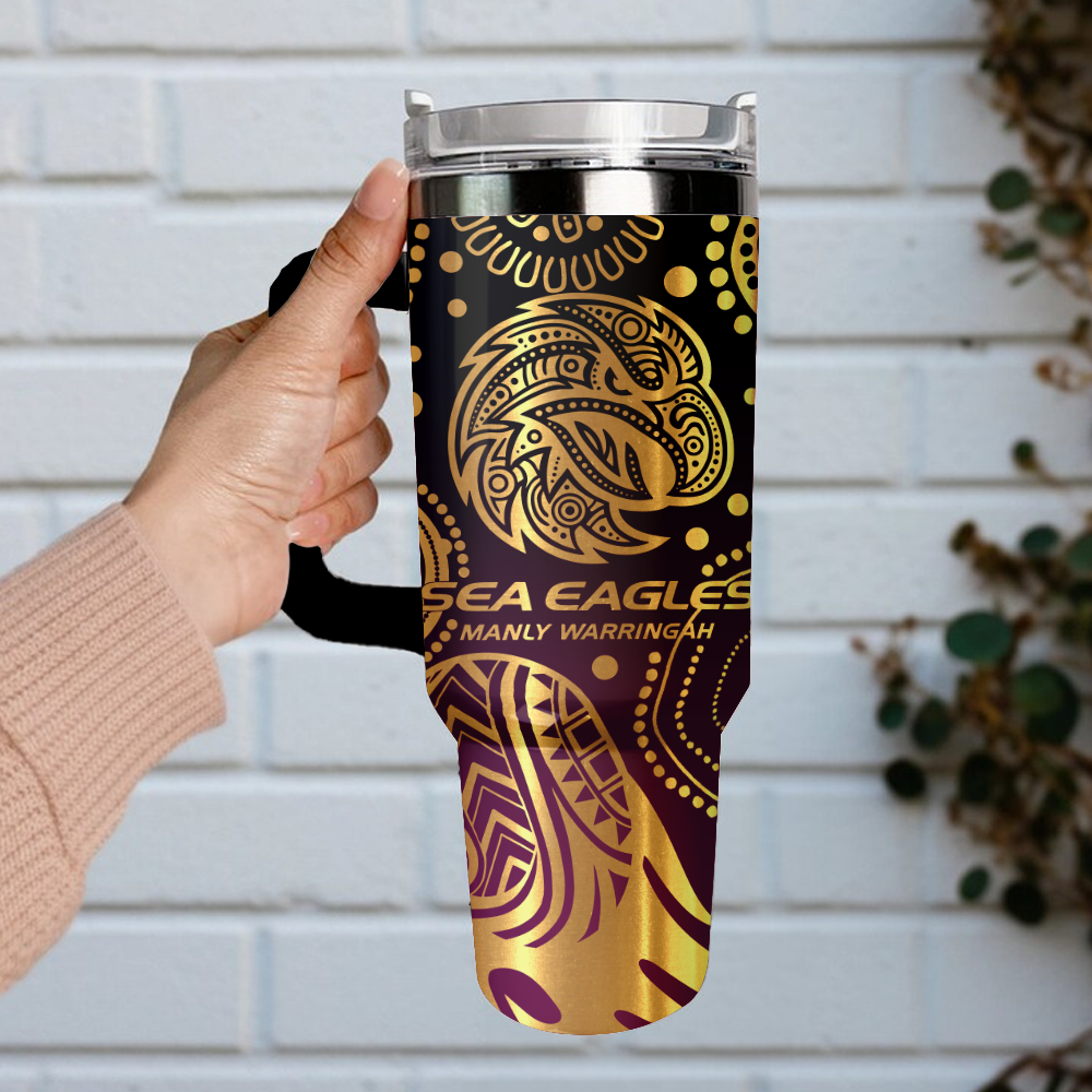 MAN Personalized Custom 40oz 30oz Stainless Steel Tumbler With Handle 3
