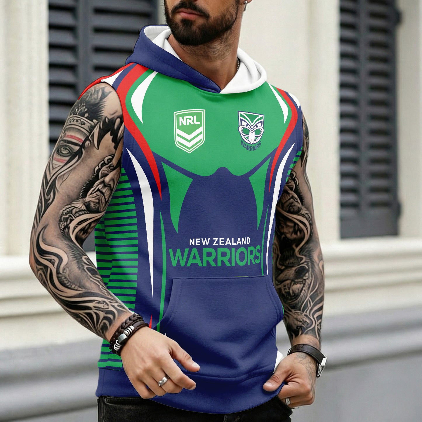 NZL Personalized Custom Hooded Tank Top