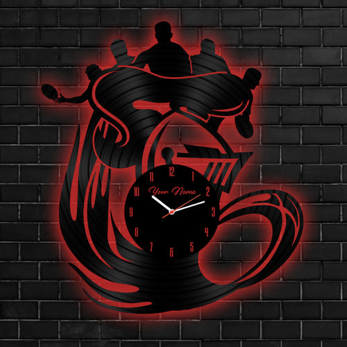 NEW Personalized Custom Vinyl Clock With Led For Home