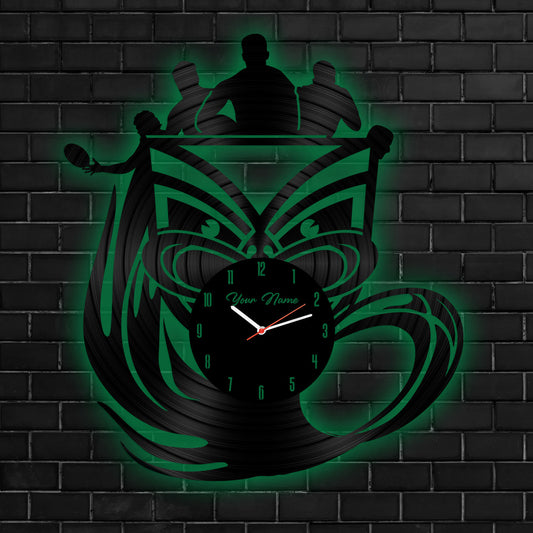 NZL Personalized Custom Vinyl Clock With Led For Home