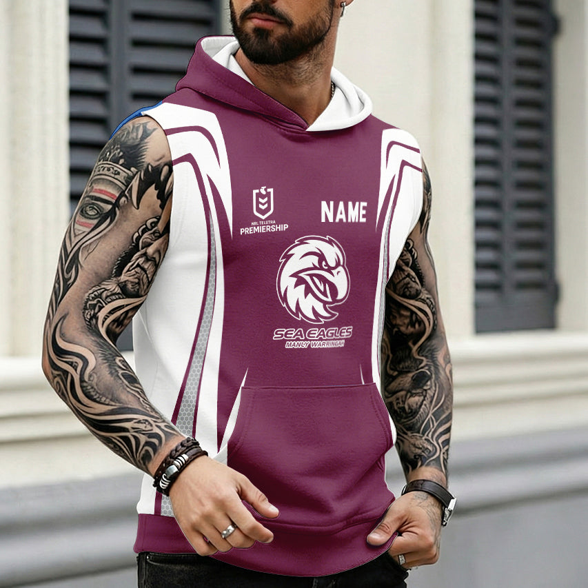 MAN Personalized Custom Hooded Tank Top 2