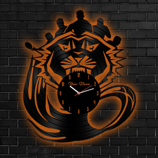 WST Personalized Custom Vinyl Clock With Led For Home