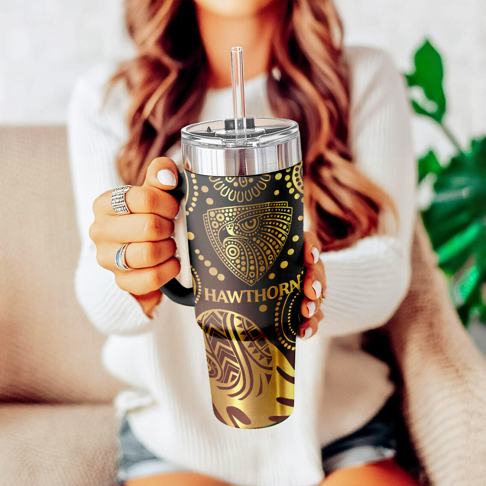 HAW Personalized Custom 40oz 30oz Stainless Steel Tumbler With Handle