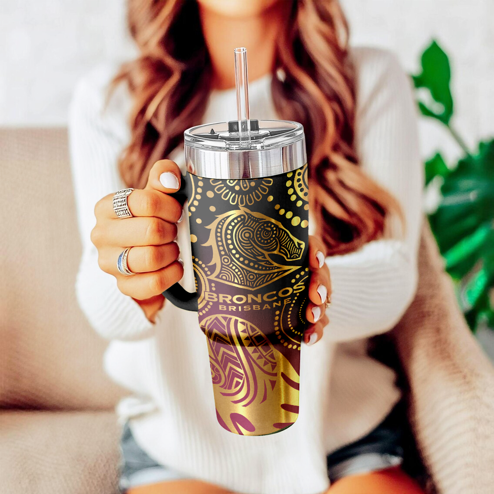 BRI Personalized Custom 40oz 30oz Stainless Steel Tumbler With Handle 3