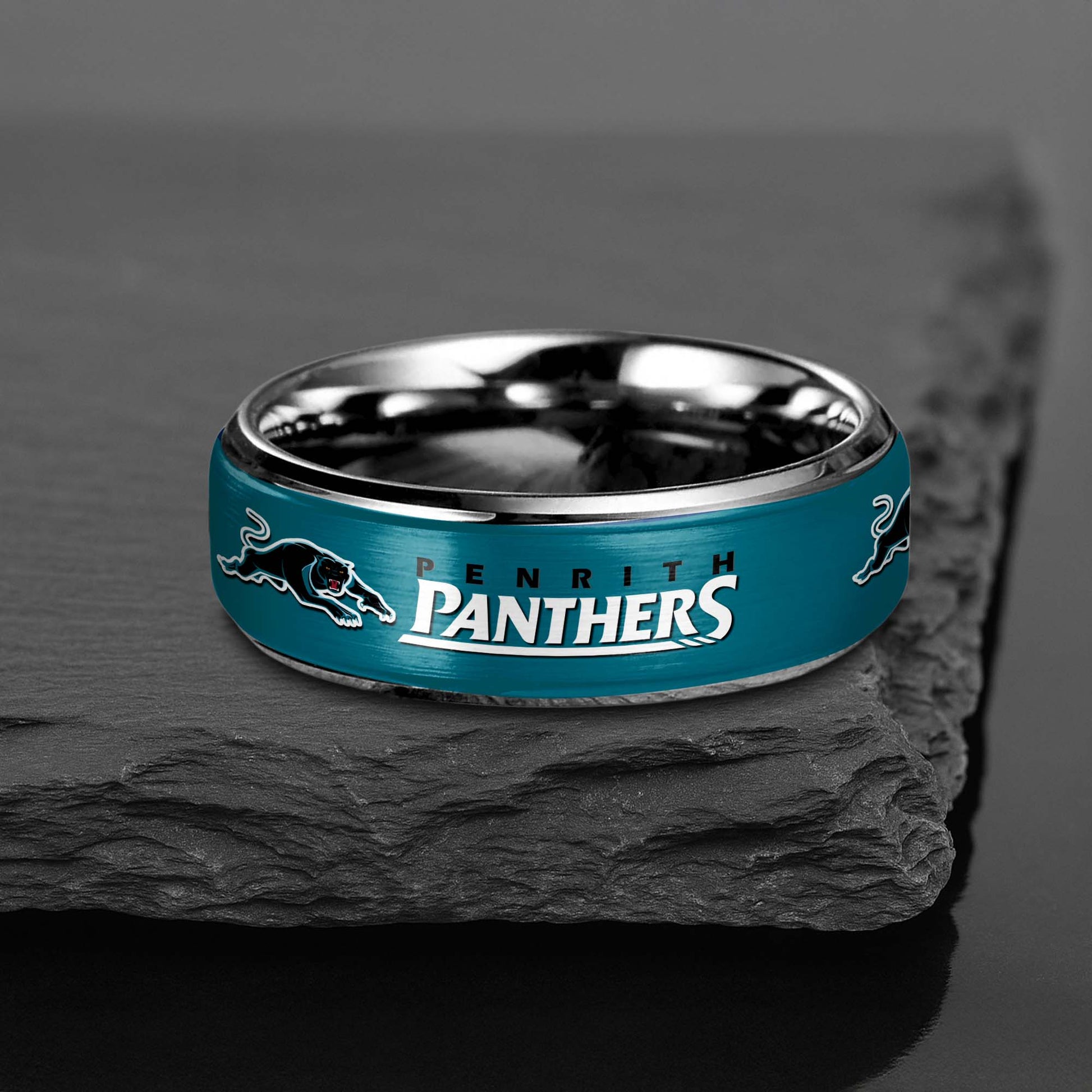 NRL Silver Tungsten Rings Gift For Fans 15