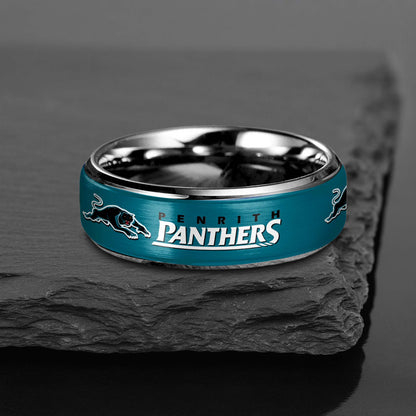 NRL Silver Tungsten Rings Gift For Fans 15
