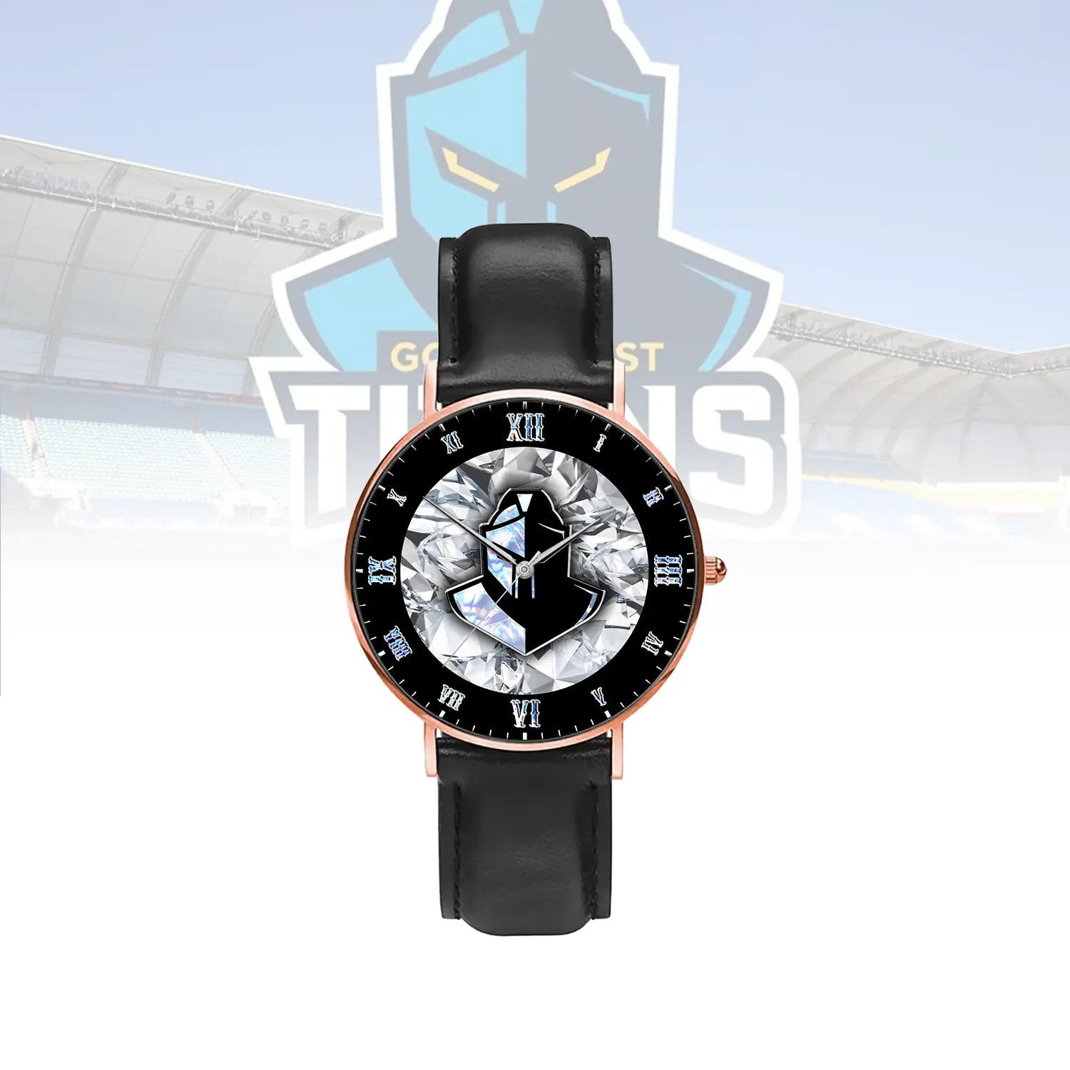 GLD Personalized Custom Stitched Leather Watch