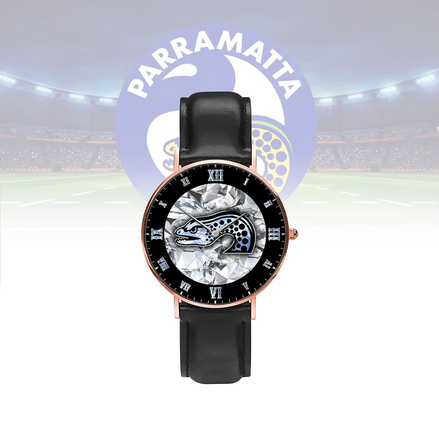 PAR Personalized Custom Stitched Leather Watch