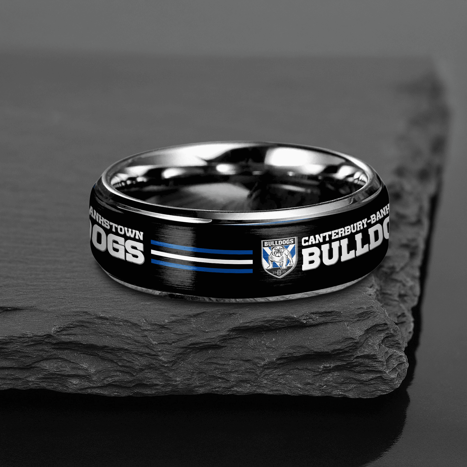 NRL Silver Tungsten Rings Gift For Fans 31