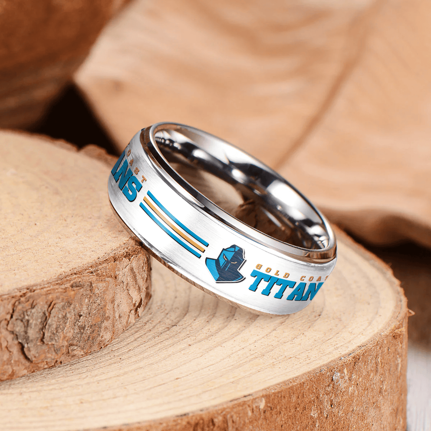 NRL Silver Tungsten Rings Gift For Fans