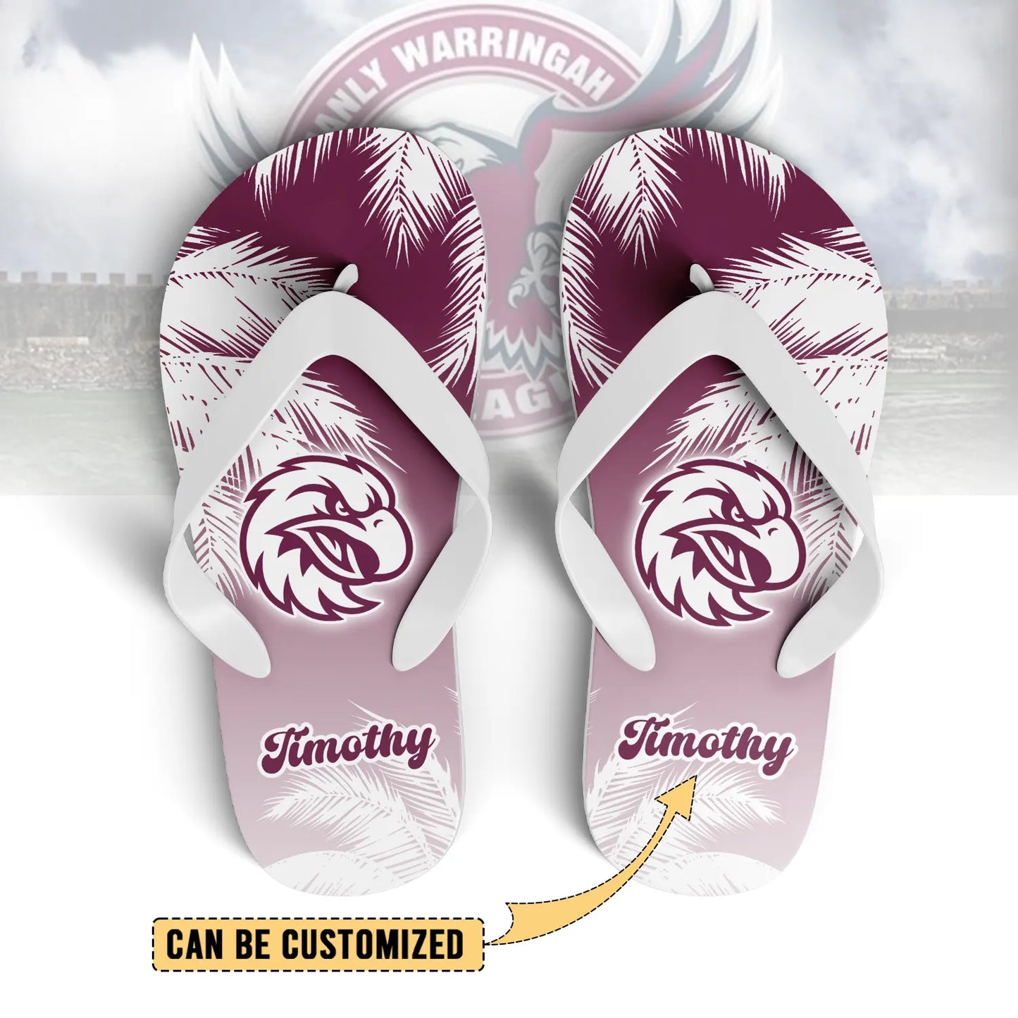 MAN Personalized Custom Flip Flops 6