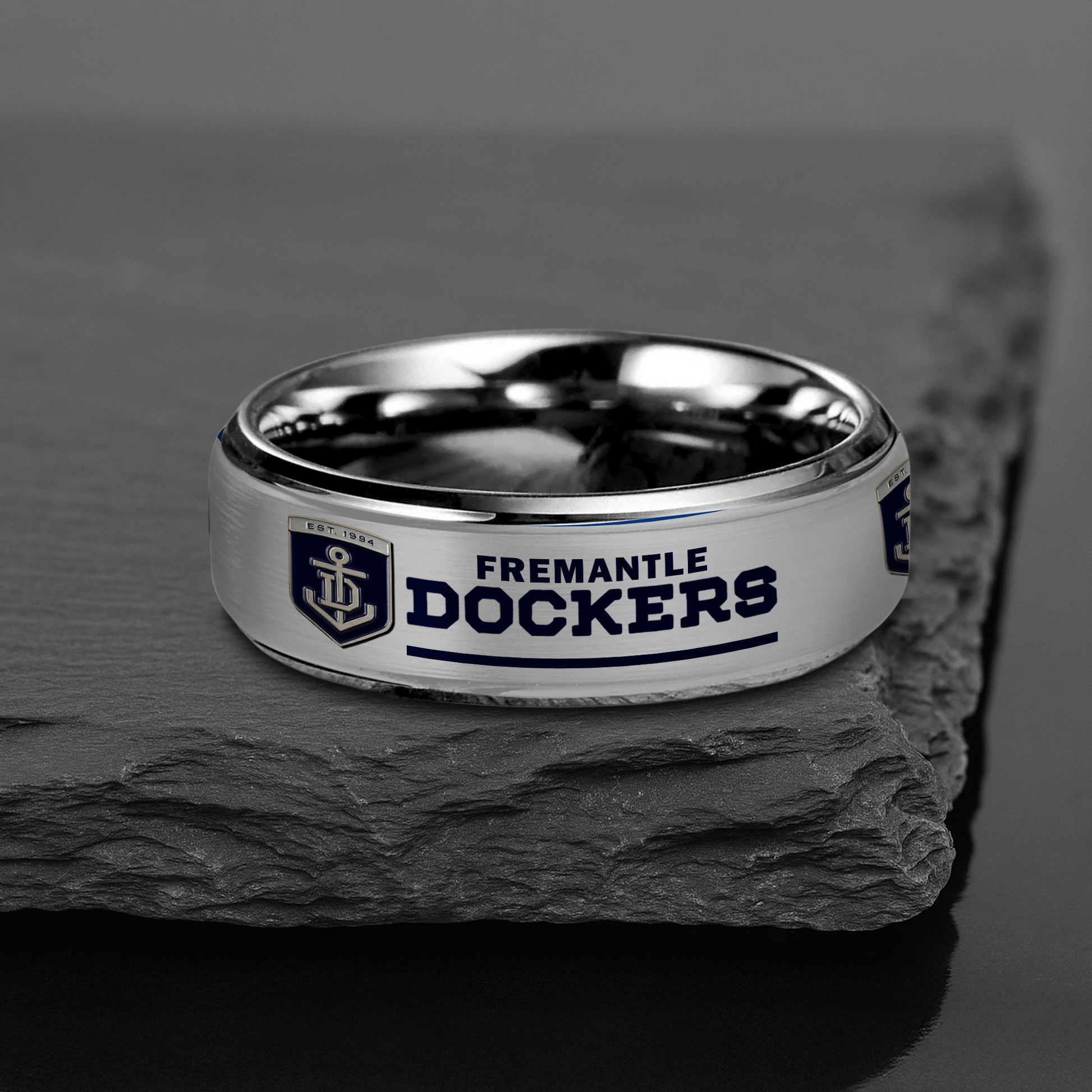AFL Silver Tungsten Rings Gift For Fans 11