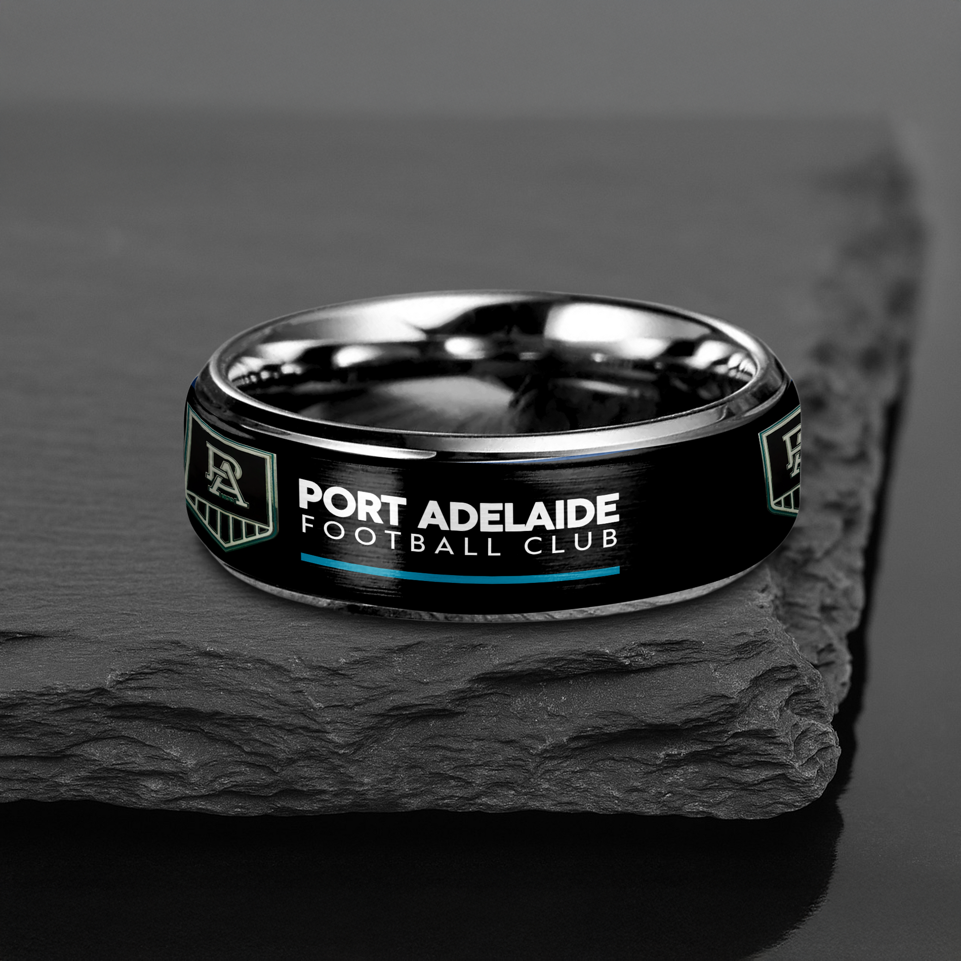 AFL Silver Tungsten Rings Gift For Fans 7