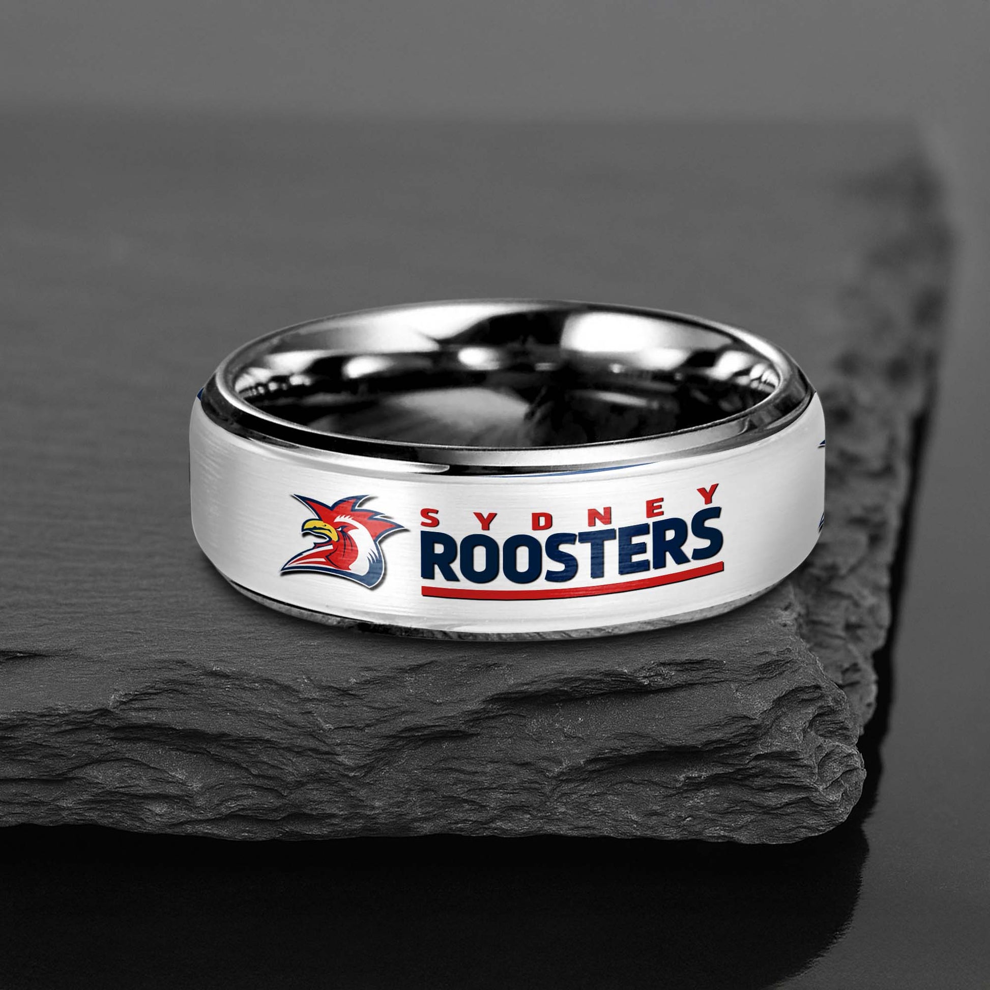 NRL Silver Tungsten Rings Gift For Fans 27