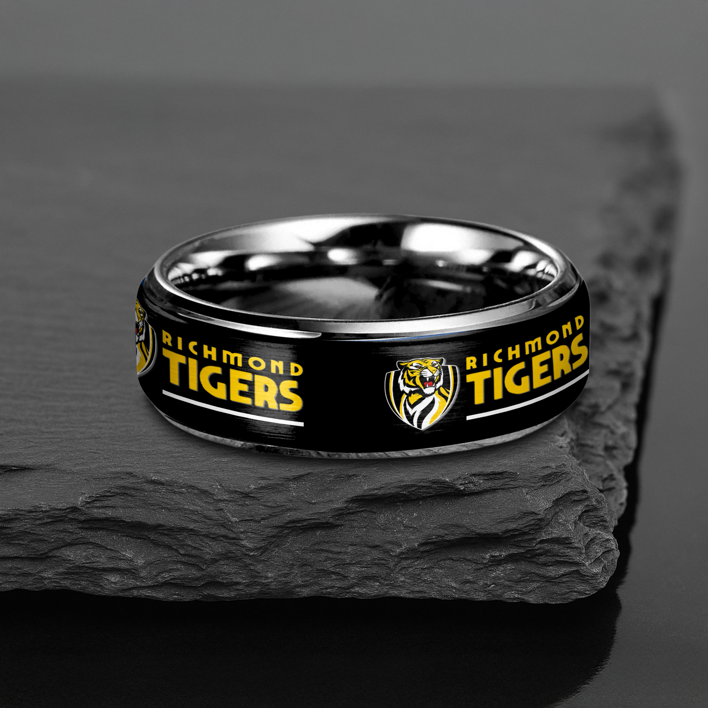 AFL Silver Tungsten Rings Gift For Fans 2