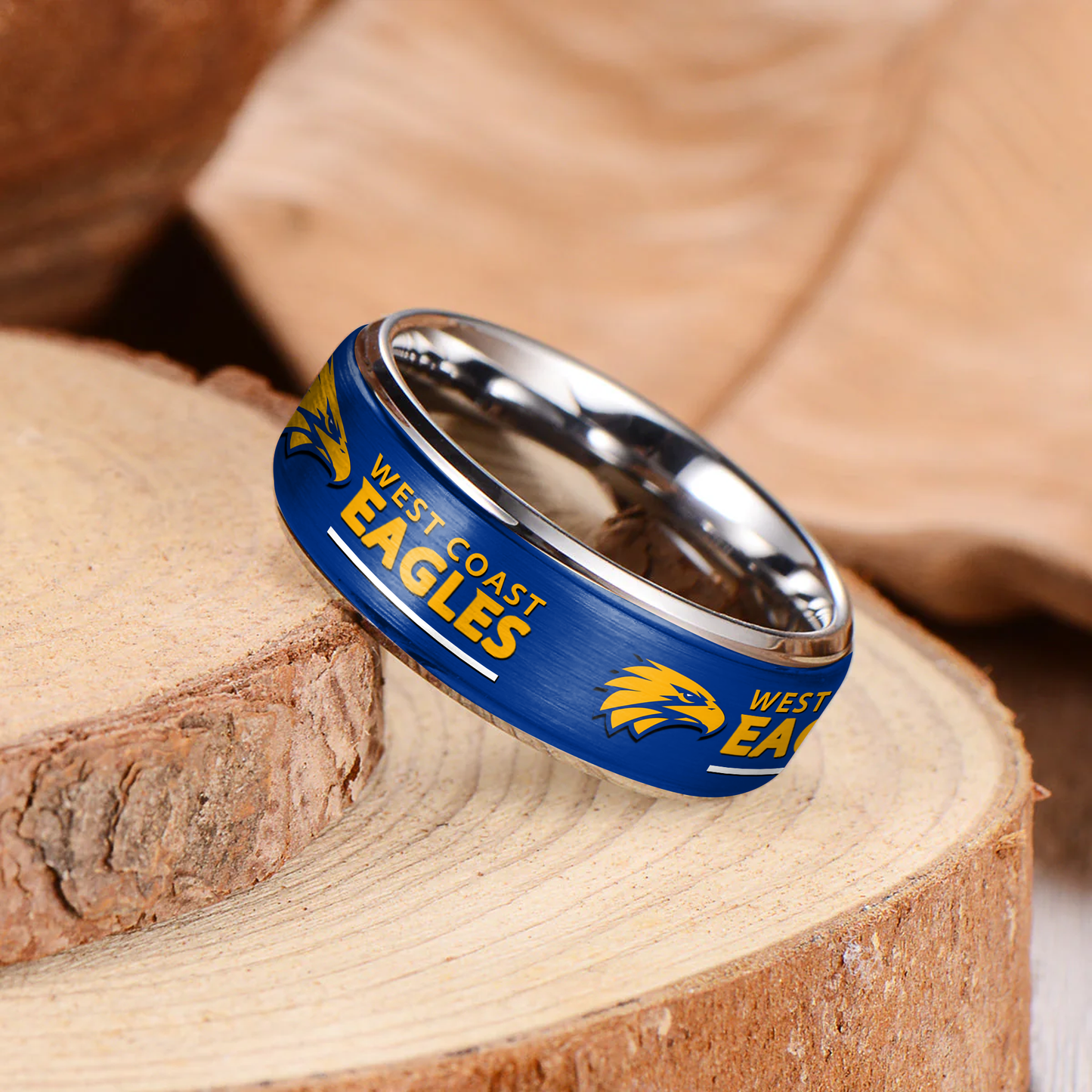 AFL Silver Tungsten Rings Gift For Fans 4