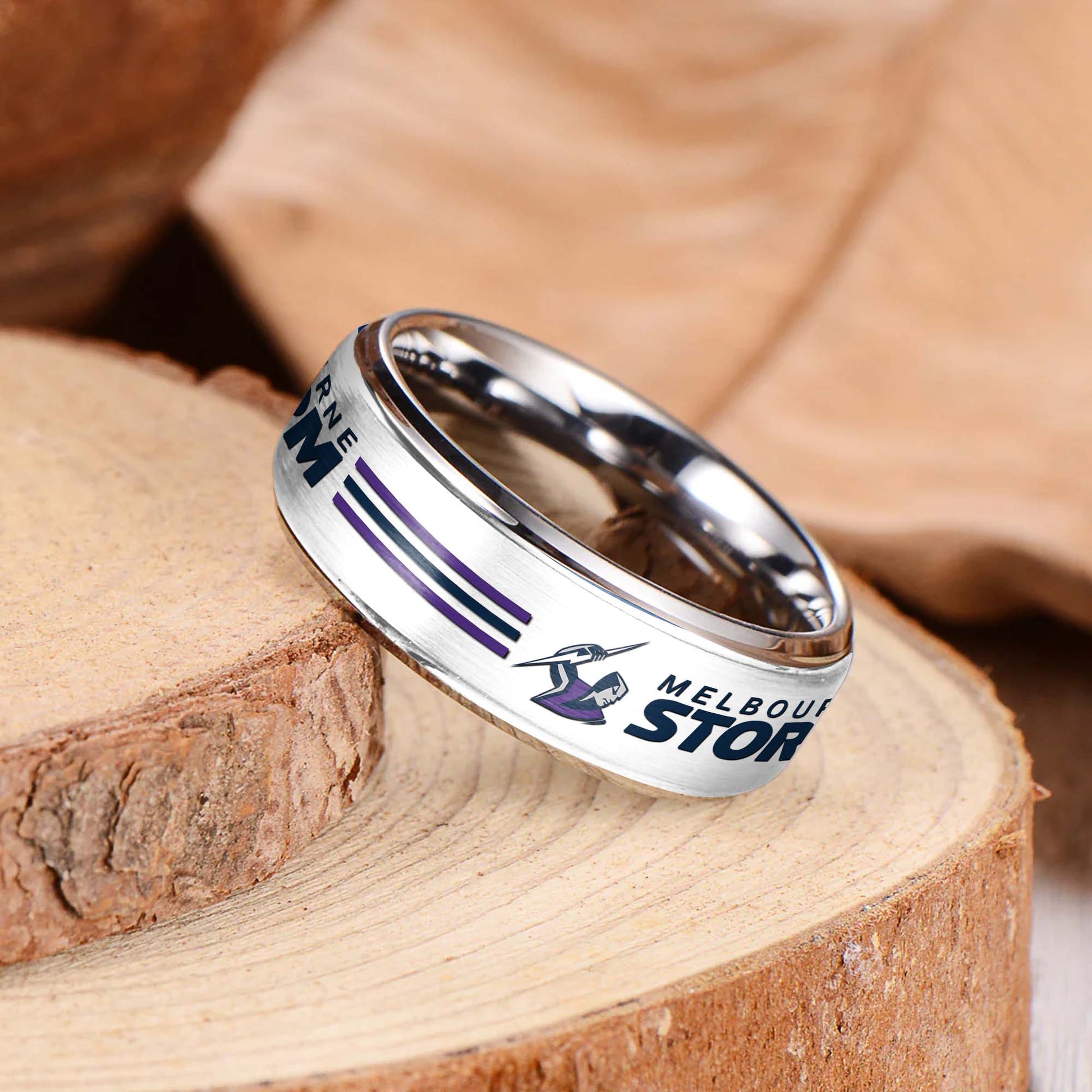 NRL Silver Tungsten Rings Gift For Fans 30