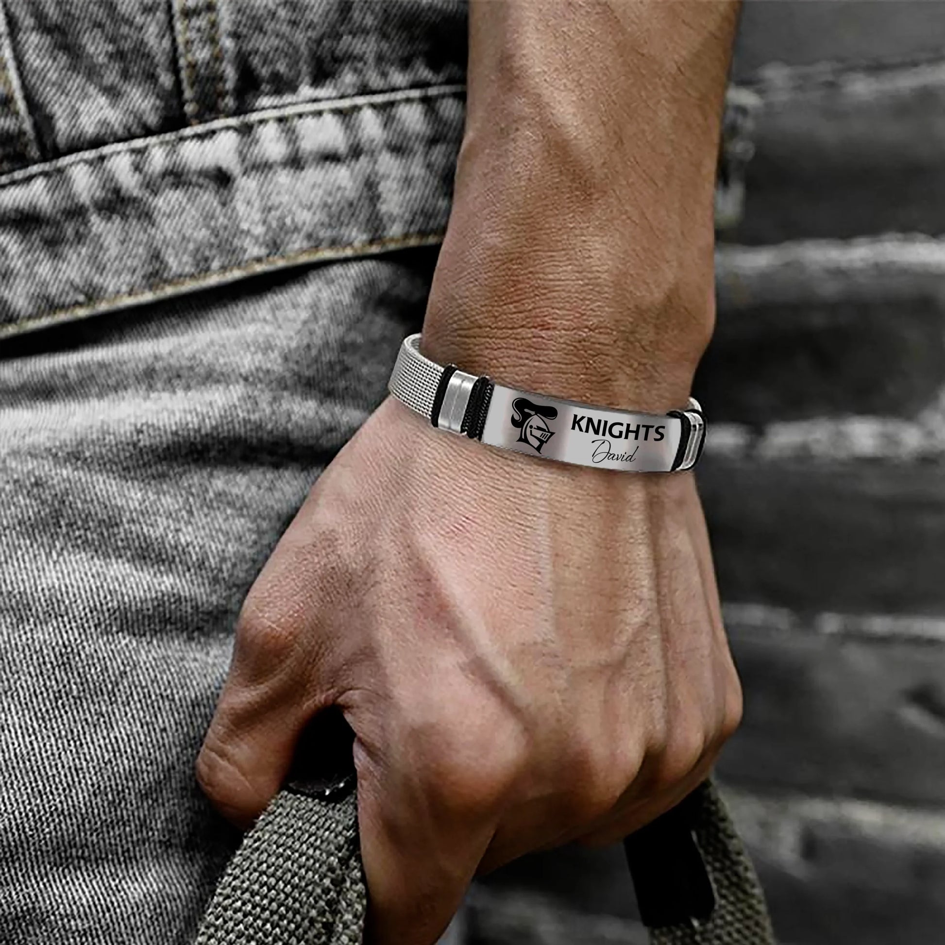 NEW Personalized Custom Men's Metal Bracelet