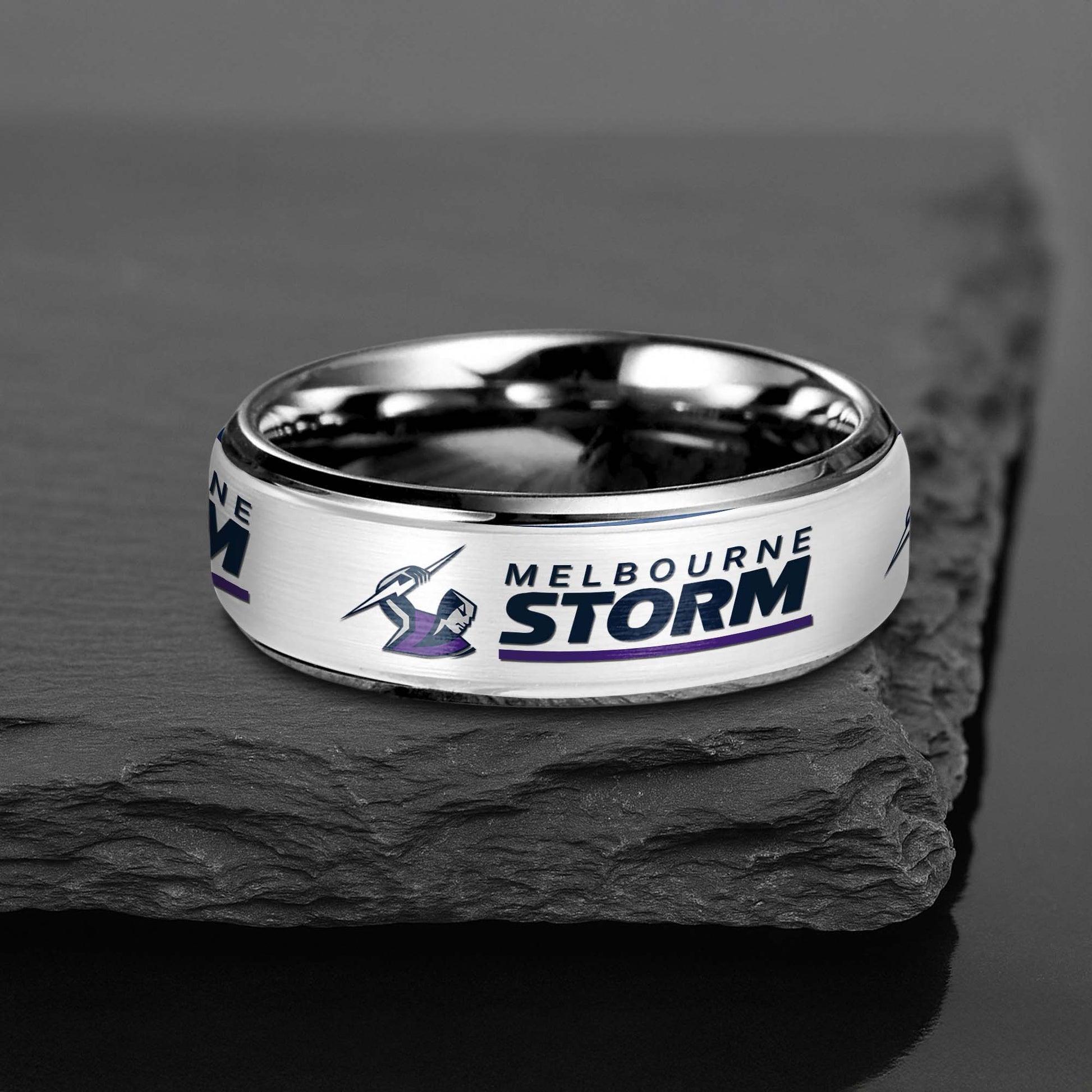 NRL Silver Tungsten Rings Gift For Fans 26