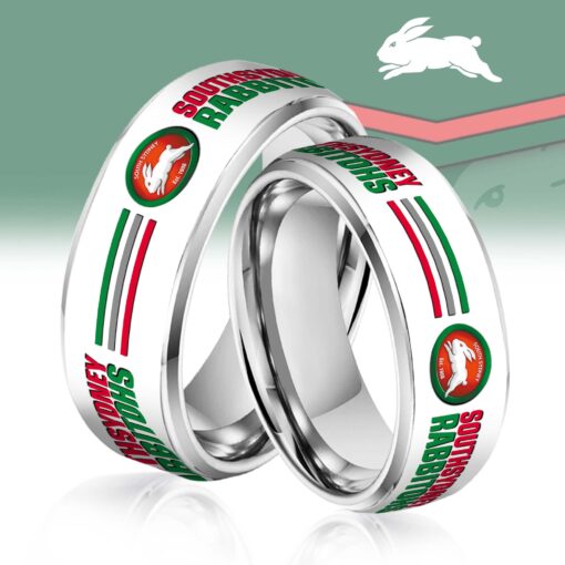 NRL Silver Tungsten Rings Gift For Fans 21
