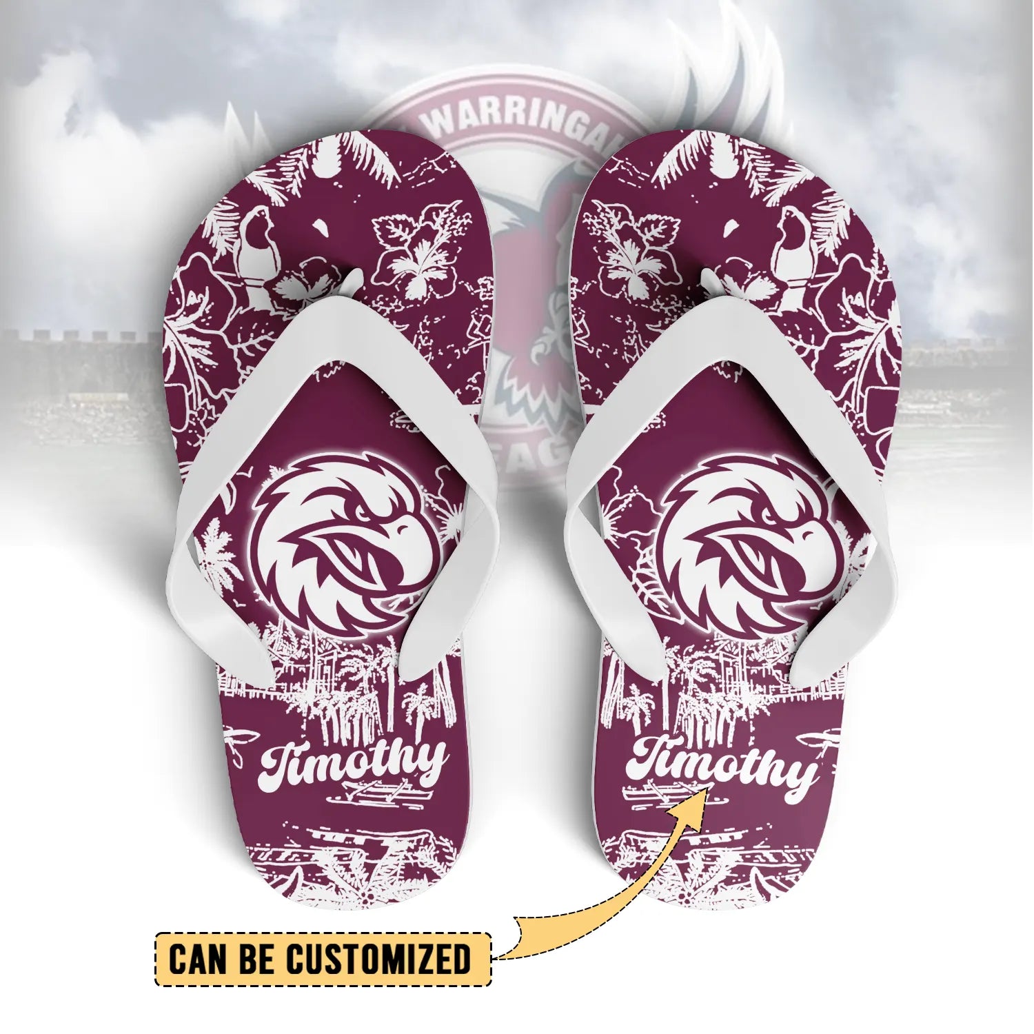 MAN Personalized Custom Flip Flops 8
