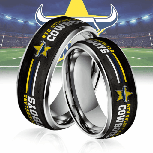 NRL Silver Tungsten Rings Gift For Fans 14